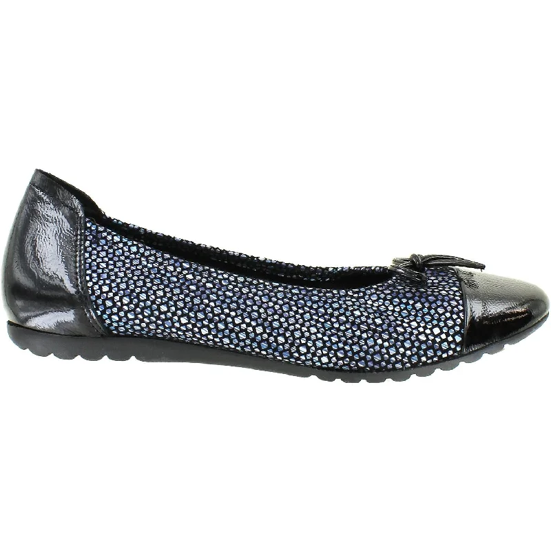 Fashion & Dress Shoes with sleek look-Women's Sabrinas London 41091 Navy/Black Leather/Patent