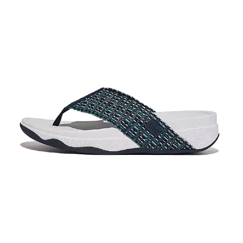 Sandals eco-friendly resorts-FitFlop Surfa Webbing Sandals - Midnight Navy Mix