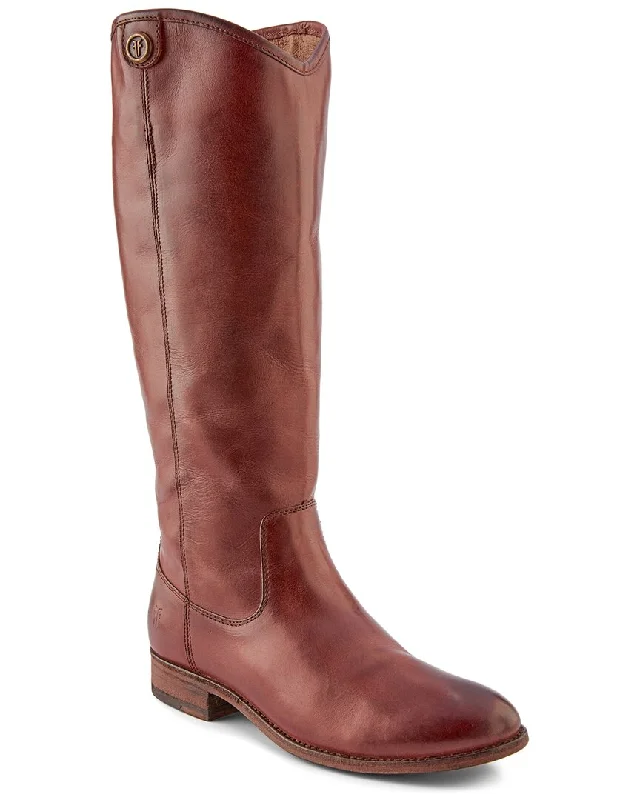 Soft leather boots women-Frye Melissa Button 2 Wide Calf Leather Boot