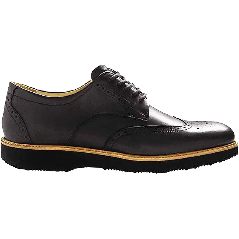 Fashion & Dress Shoes for night out-Men's Samuel Hubbard Tipping Point Black Leather