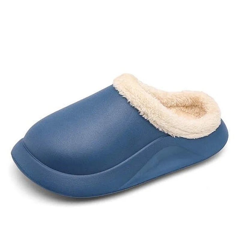 Slippers gate swings-Groovywish Waterproof Men Slippers Anti-slip Plush Home Footwear