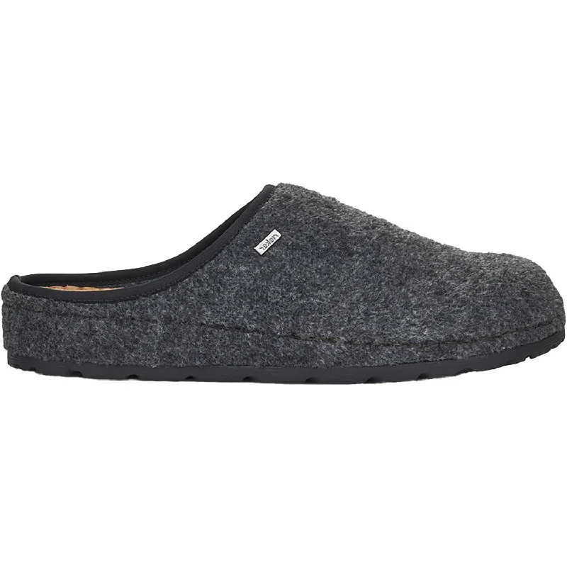 Slippers park runs-Men's Rieker 25698-45 Christoph 98 Anthrrazit Felt