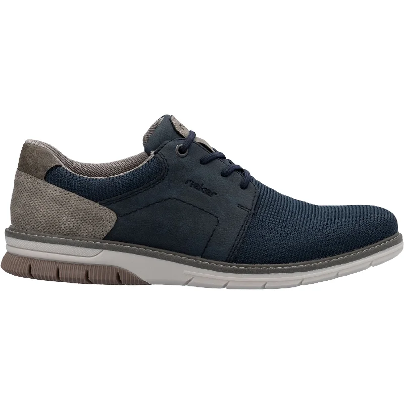 stylish shoes for both comfort and style-Men's Rieker 14459-14 Baltik/Midnight/Kaffee Nubuck Mesh