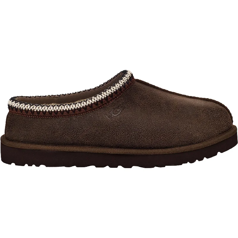 Slippers path opens-Men's UGG Tasman Distressed Burnt Cedar Suede