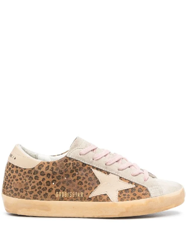 Non-slip shoes for training-Superstar Leopard Sneaker