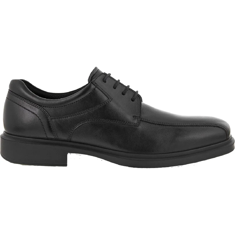 Fashion & Dress Shoes for stylish professional women-Men's Ecco Helsinki 2.0 Bike Toe Tie Black Leather