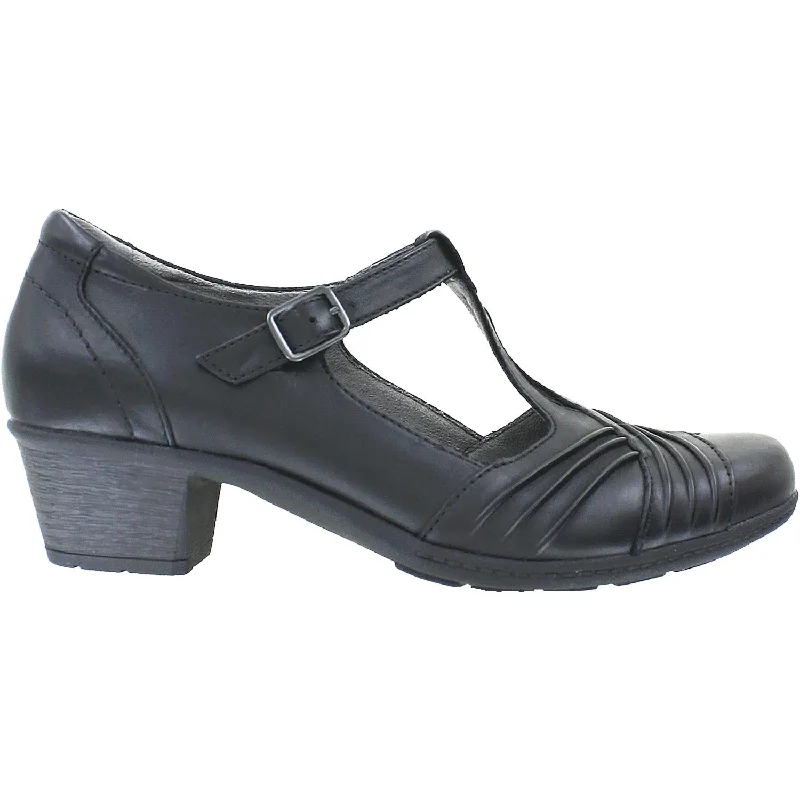 Fashion & Dress Shoes for office-Women's Earth Stellar Black Calf Leather