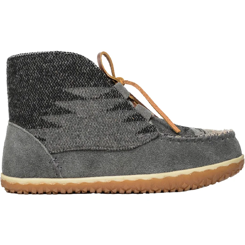 Slippers task lists-Women's Minnetonka Torrey Grey/Multi Suede