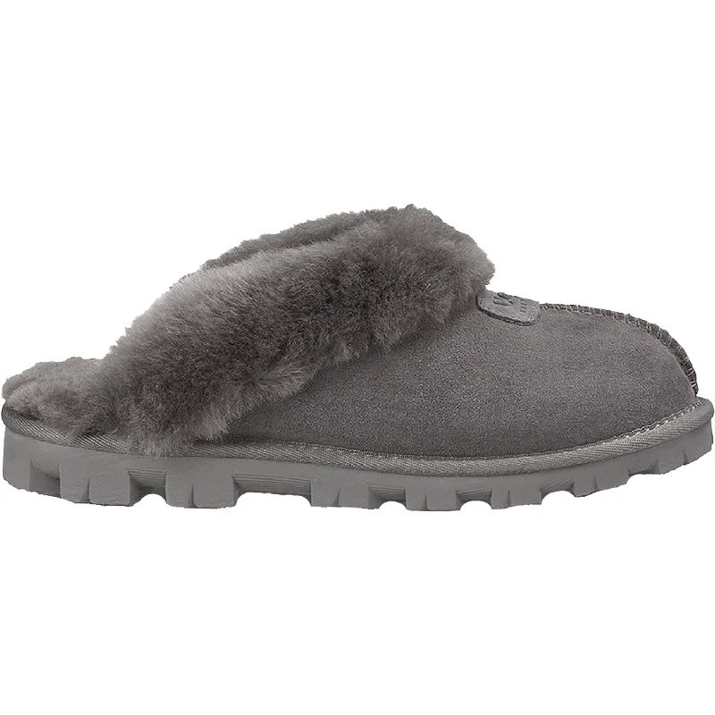 Slippers day calls-Women's UGG Coquette Grey Sheepskin