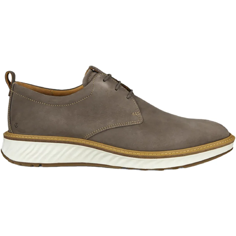 Fashion & Dress Shoes with decorative elements-Men's Ecco ST.1 Hybrid Dark Clay Leather