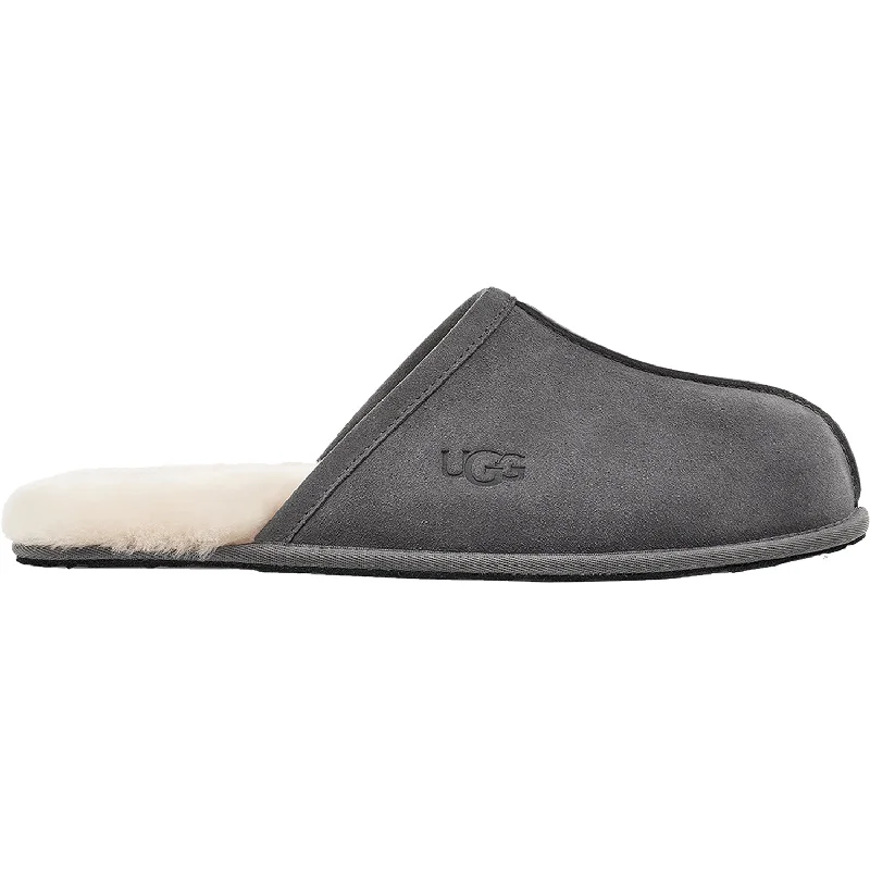 Slippers minute ticks-Men's UGG Scuff Dark Grey Suede