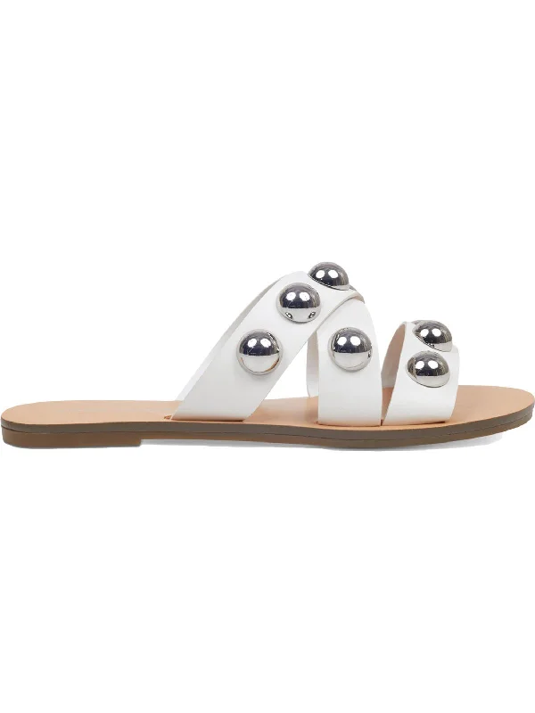 Sandals golf vacations-Bryte 2 Womens Slip On Strappy Slide Sandals