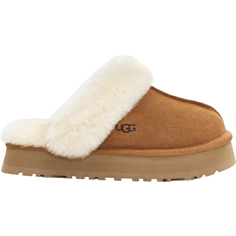 Slippers cat prowls-Women's UGG Disquette Chestnut Sheepskin