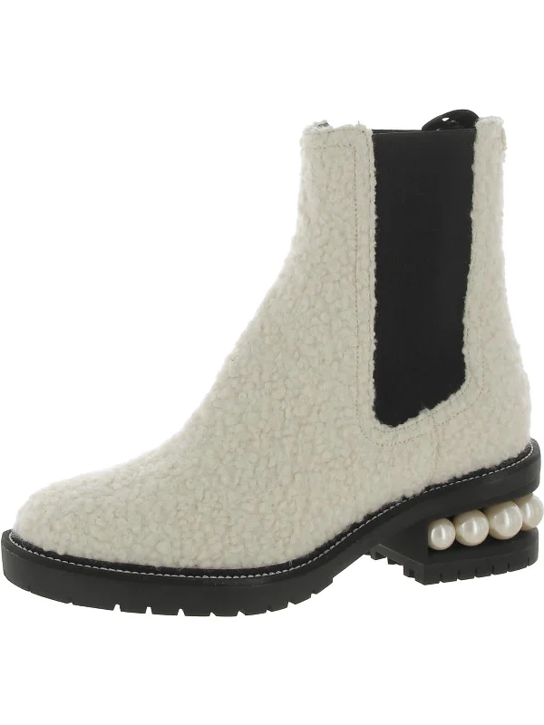 Snow boots for men-CASATI Womens Leather Pull On Chelsea Boots