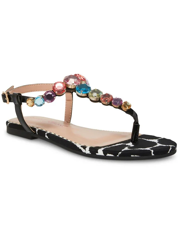 Sandals St. Lucia reviews-Jamari Womens Thong Flat Thong Sandals