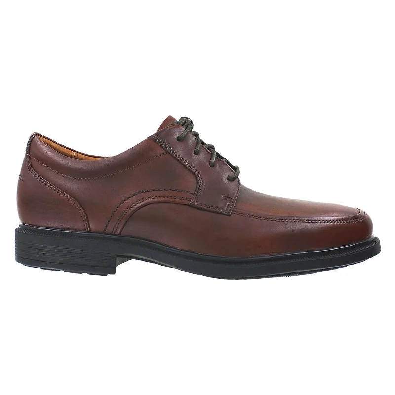 Fashion & Dress Shoes with versatile design-Men's Rockport DresSports Luxe Apron Toe Oxford Brown Leather