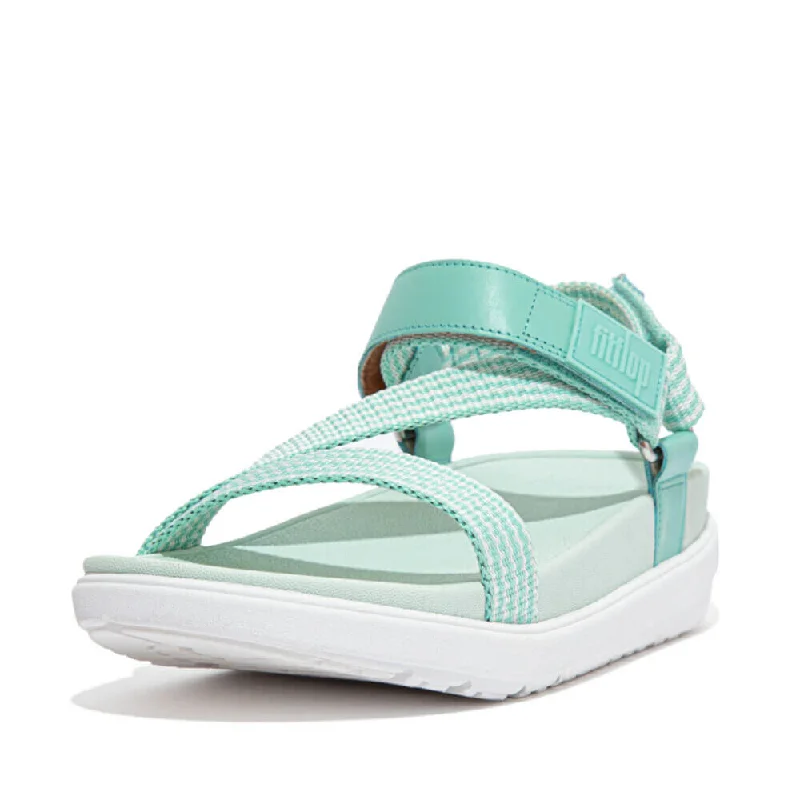 Sandals customer service-FitFlop Loosh Webbing Sandals - Sea Foam Green