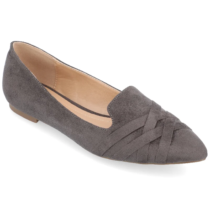 Flats shoes with minimalist finish-Journee Collection Women's Wide Width Mindee Flat