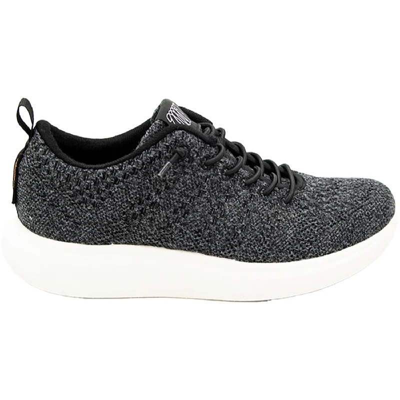 slip-on casual shoes for easy wear-Unisex Woolloomooloo Coogee Black Wool