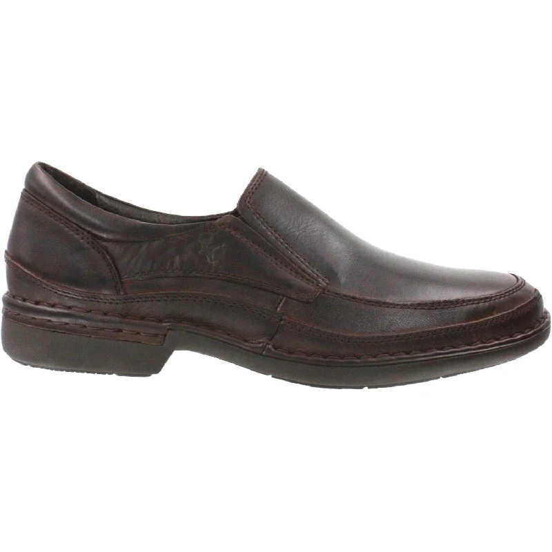 cool casual shoes for teenagers-Men's Pikolinos Oviedo Slip-On 08F-5017 Olmo Brown Leather