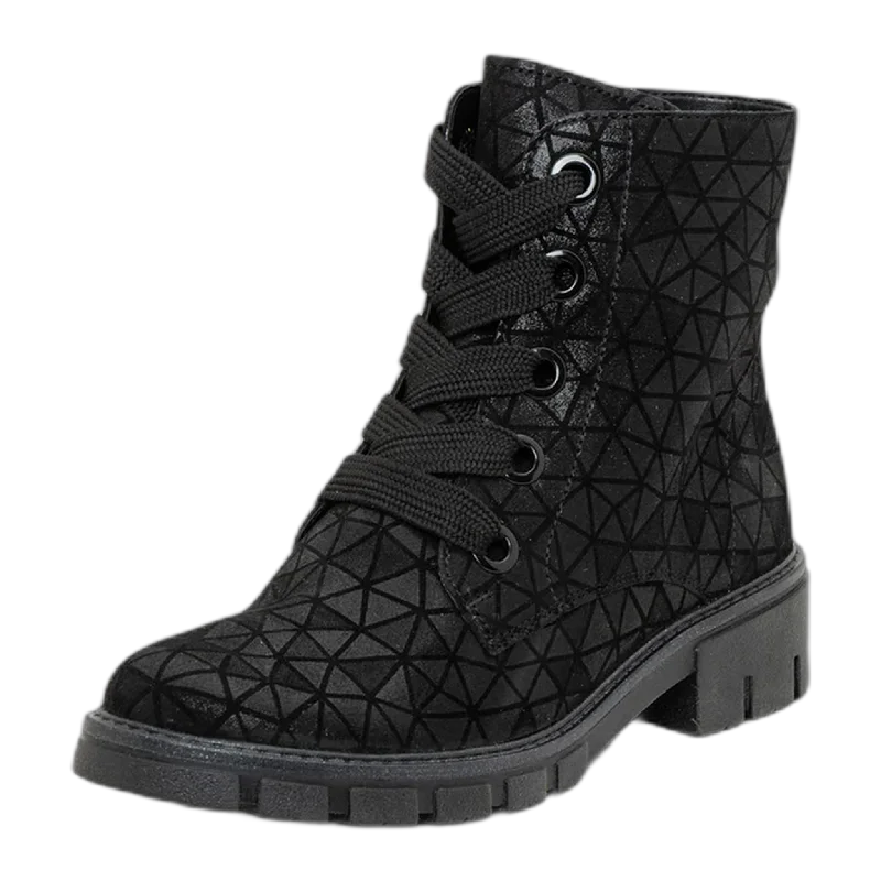 Comfortable winter boots flat-Debbie Women's Lug Sole Zip Boot