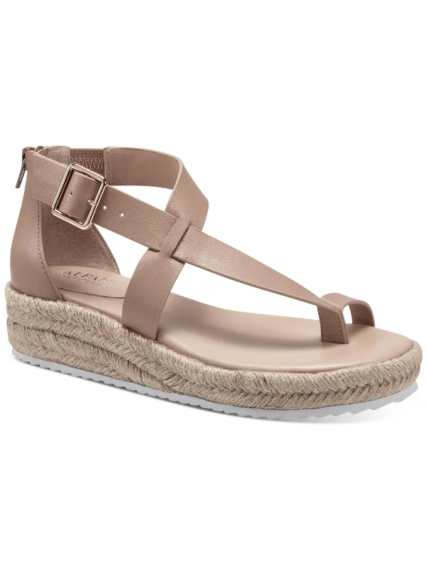 Sandals bird watching-Moira Womens Asymmetric Toe Loop Wedge Sandals