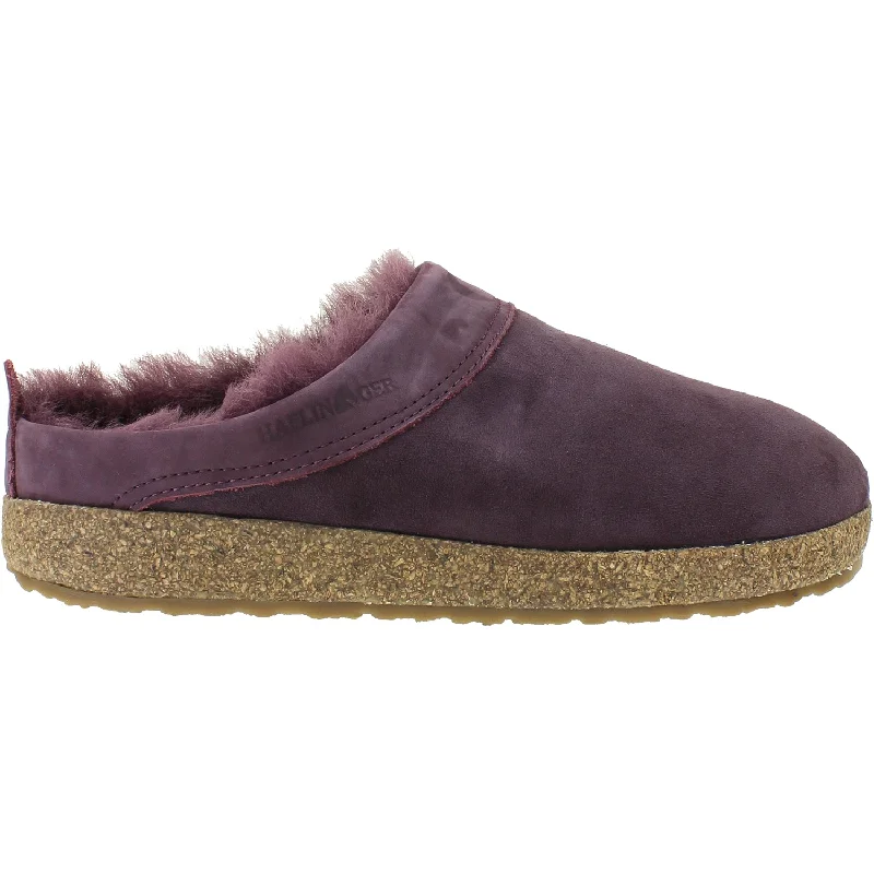 Slippers cozy vibes-Women's Haflinger Snowbird Mauve Shearling