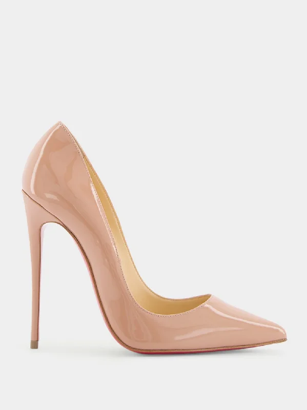 So Kate 120mm Beige Leather Pumps