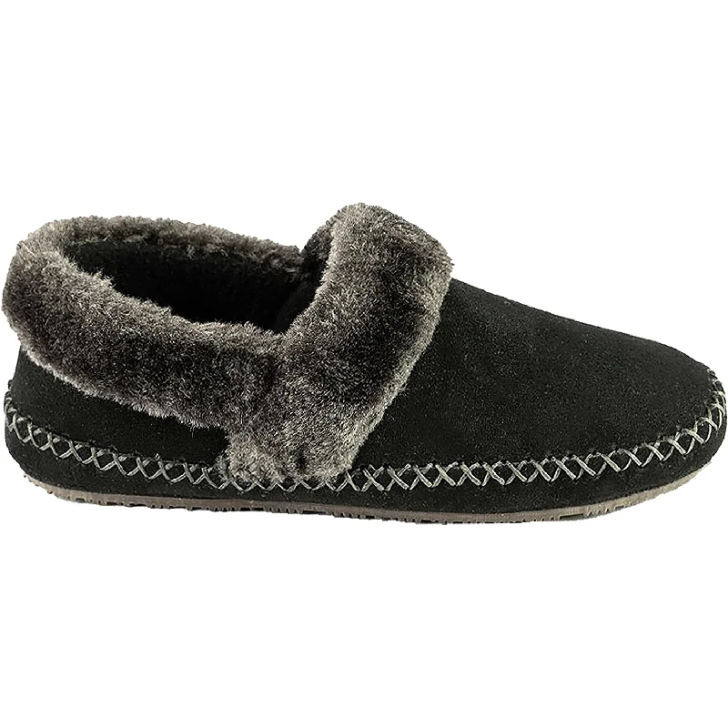 Slippers soda fizzes-Women's Tempur-Pedic Acelyn Black Suede