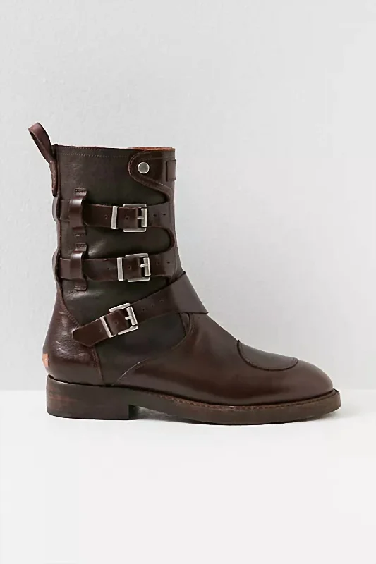 Warm winter boots men-Wtf Dusty Buckle Boot In Brown