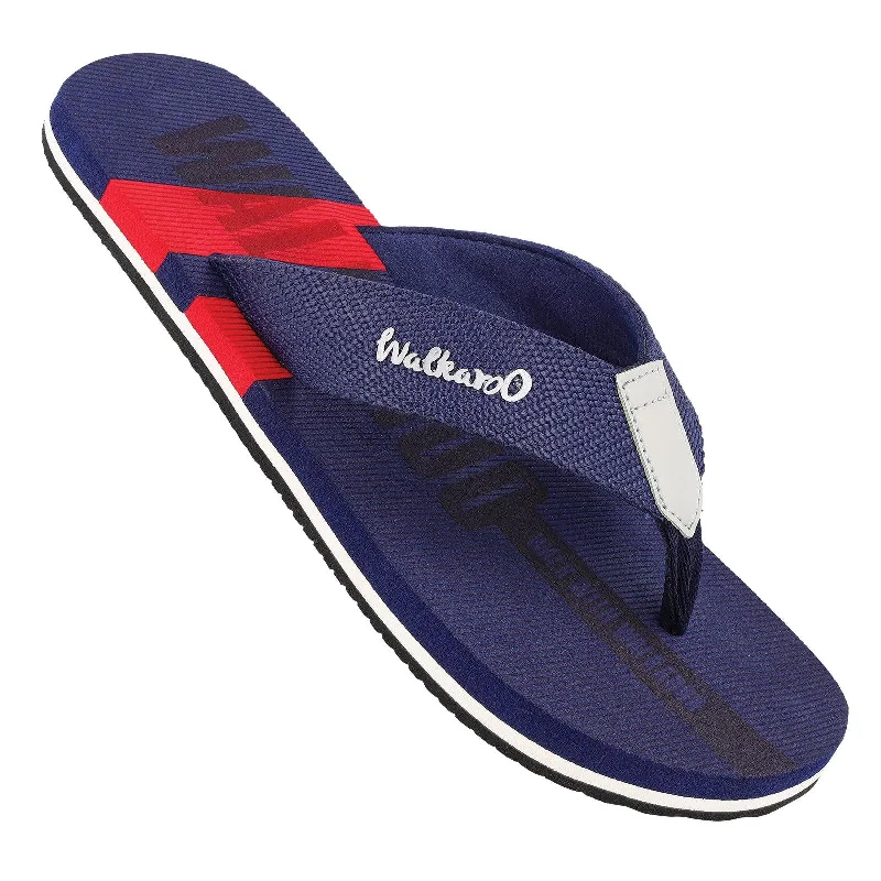 Slippers lamp fades-Men's Flip Flop Slippers - WC4257 Navy Blue Red