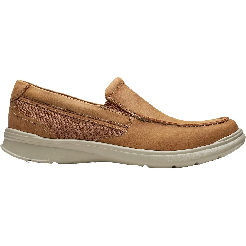 casual shoes for adventures and urban exploration-Men's Clarks Cotrell Easy Tan Leather