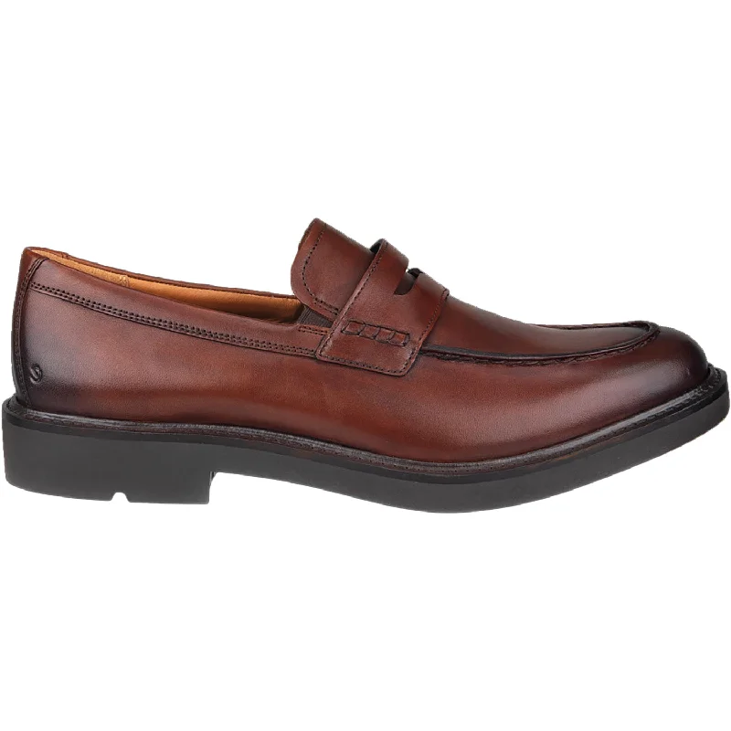 Fashion & Dress Shoes for chic events-Men's  Ecco Metropole London Penny Loafer Cognac Leather