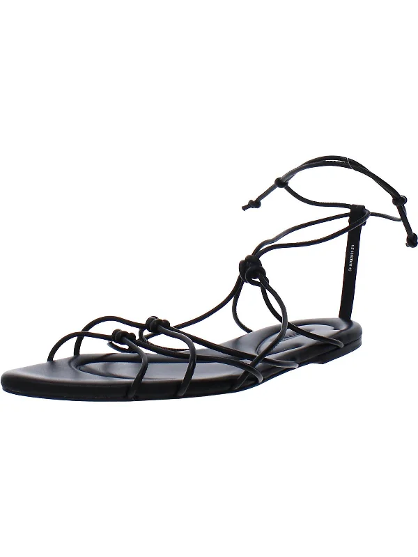 Sandals charity events-Kenna Womens Leather Pointed Toe Ankle Strap