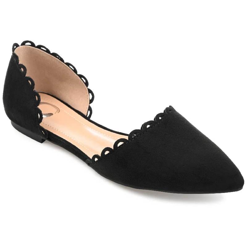 Flats shoes with understated design-Journee Collection Women's Wide Width Jezlin Flat