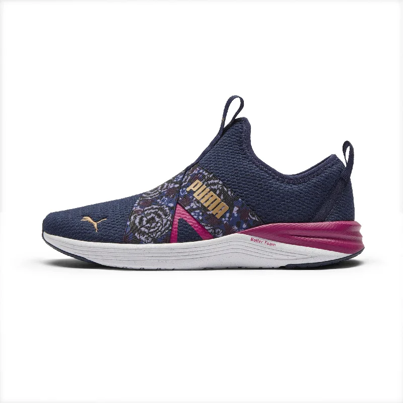 Athletic Shoes for tennis-PUMA Women's Better Foam Prowl Winter Bloom Slip-On Running Shoes