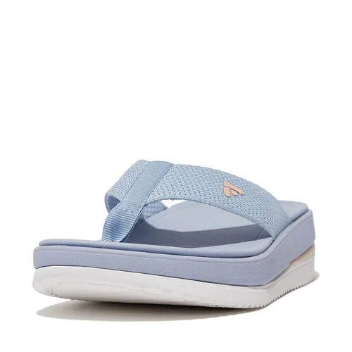 Sandals all-inclusive deals-FitFlop Surff Two-Tone Webbing Toe-Post Sandals - Skywash Blue