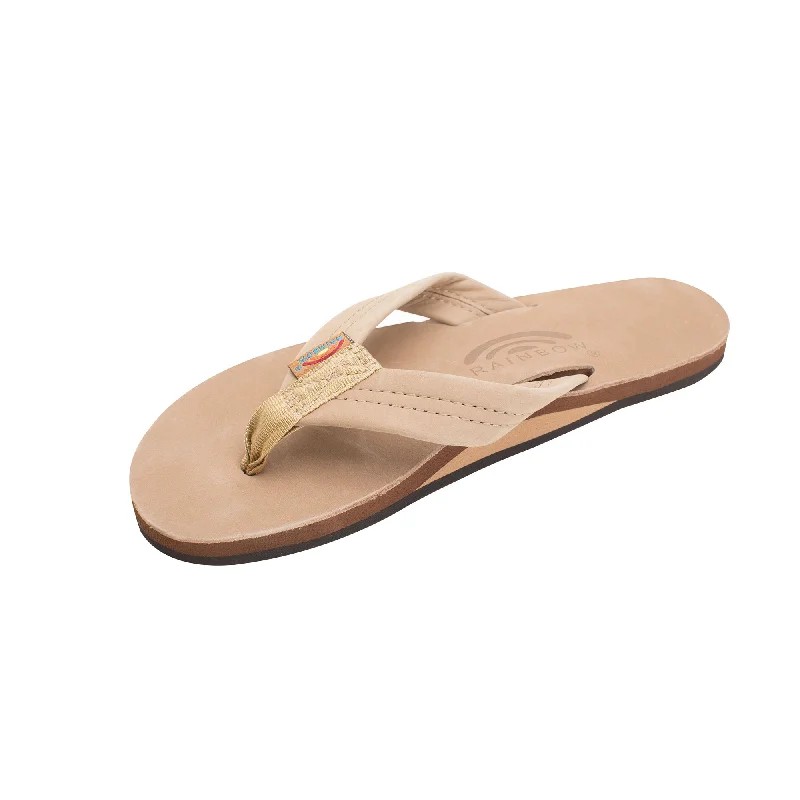 Sandals travel vlogs-Rainbow Single Premier Leather Women's Sandals - Sierra Brown