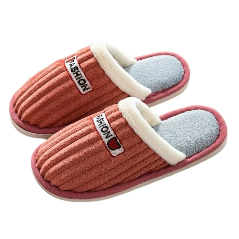 Slippers sponge scrubs-Groovywish Women Cute Slippers Cushion Soft Plush Indoor Shoes