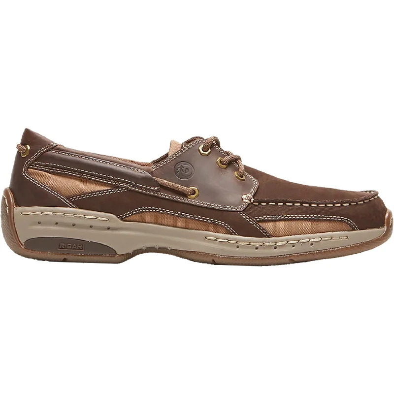 affordable casual shoes for men with wide feet-Men's Dunham Waterford Captain Java Nubuck