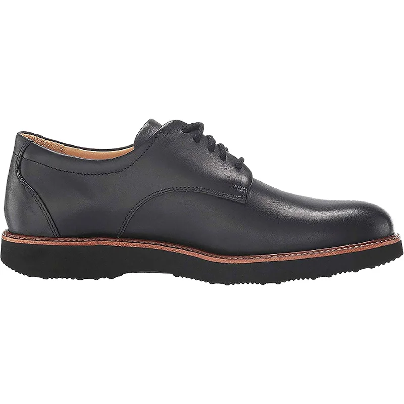 Fashion & Dress Shoes with square heel-Men's Samuel Hubbard Founder Black Leather