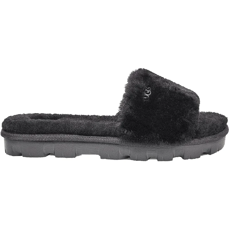 Slippers sun beams-Women's UGG Cozette Slide Black Sheepskin