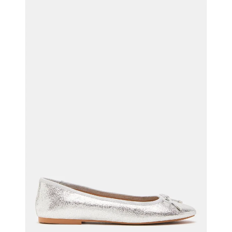 Flats for travel-BENITA SILVER