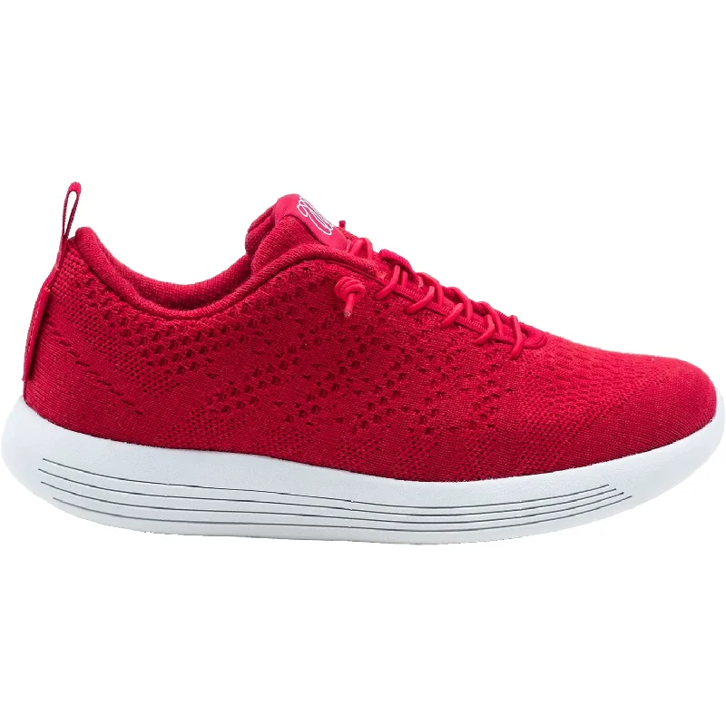 breathable casual shoes with modern fabric-Unisex Woolloomooloo Belmont Red Wool