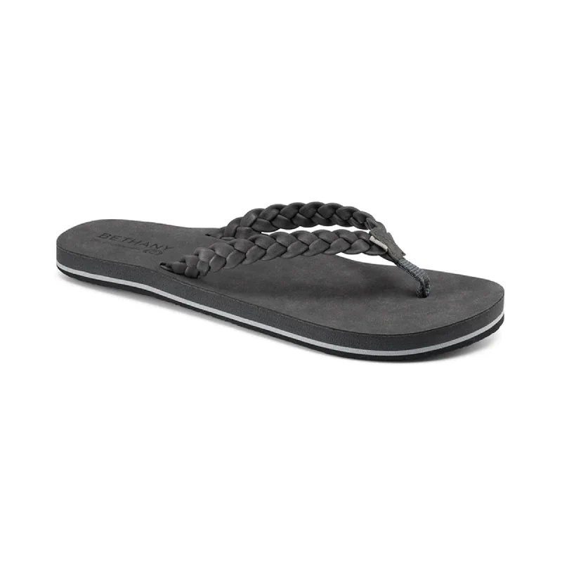 Sandals painting classes-Cobian Bethany Braided Pacifica Women's Sandals - Charcoal