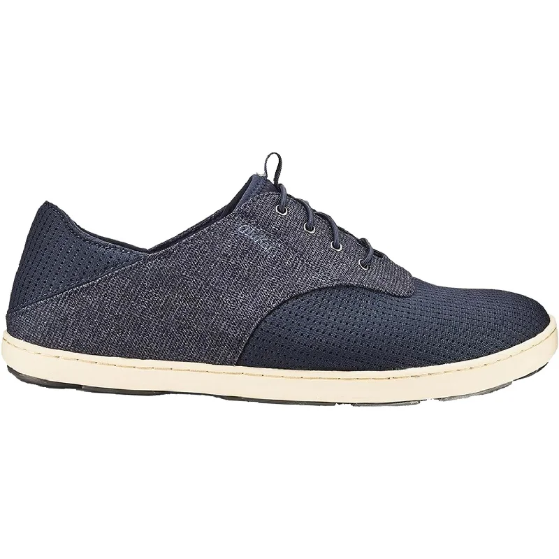 trendy casual shoes for sporty wear-Men's OluKai Nohea Moku Night/Night Mesh