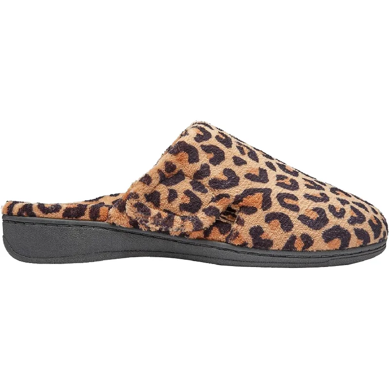 Slippers feet slide-Women's Vionic Gemma Slippers Natural Leopard Fabric