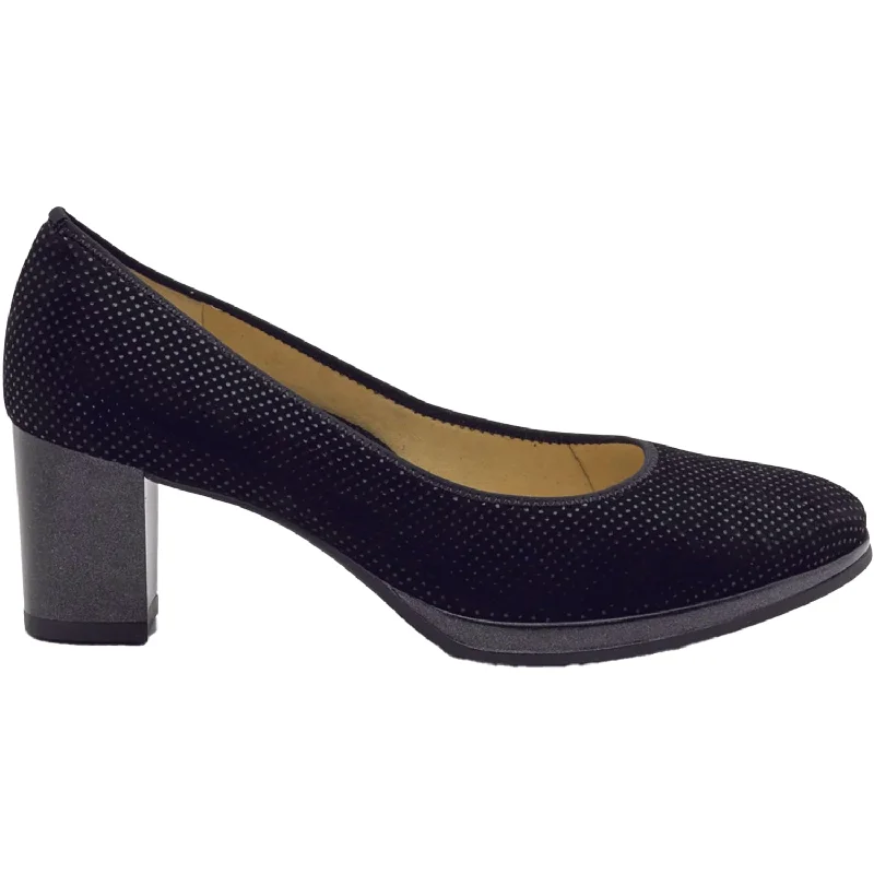 Fashion & Dress Shoes with subtle elegance-Women's Ara Ophelia Black Puntikid Leather