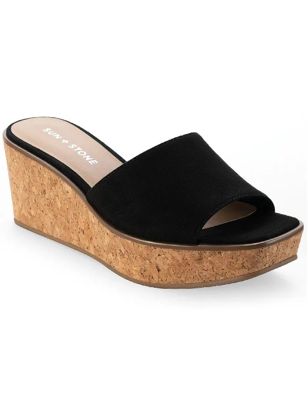 Sandals water conservation-Charlottee Womens Cork Wedge Sandals